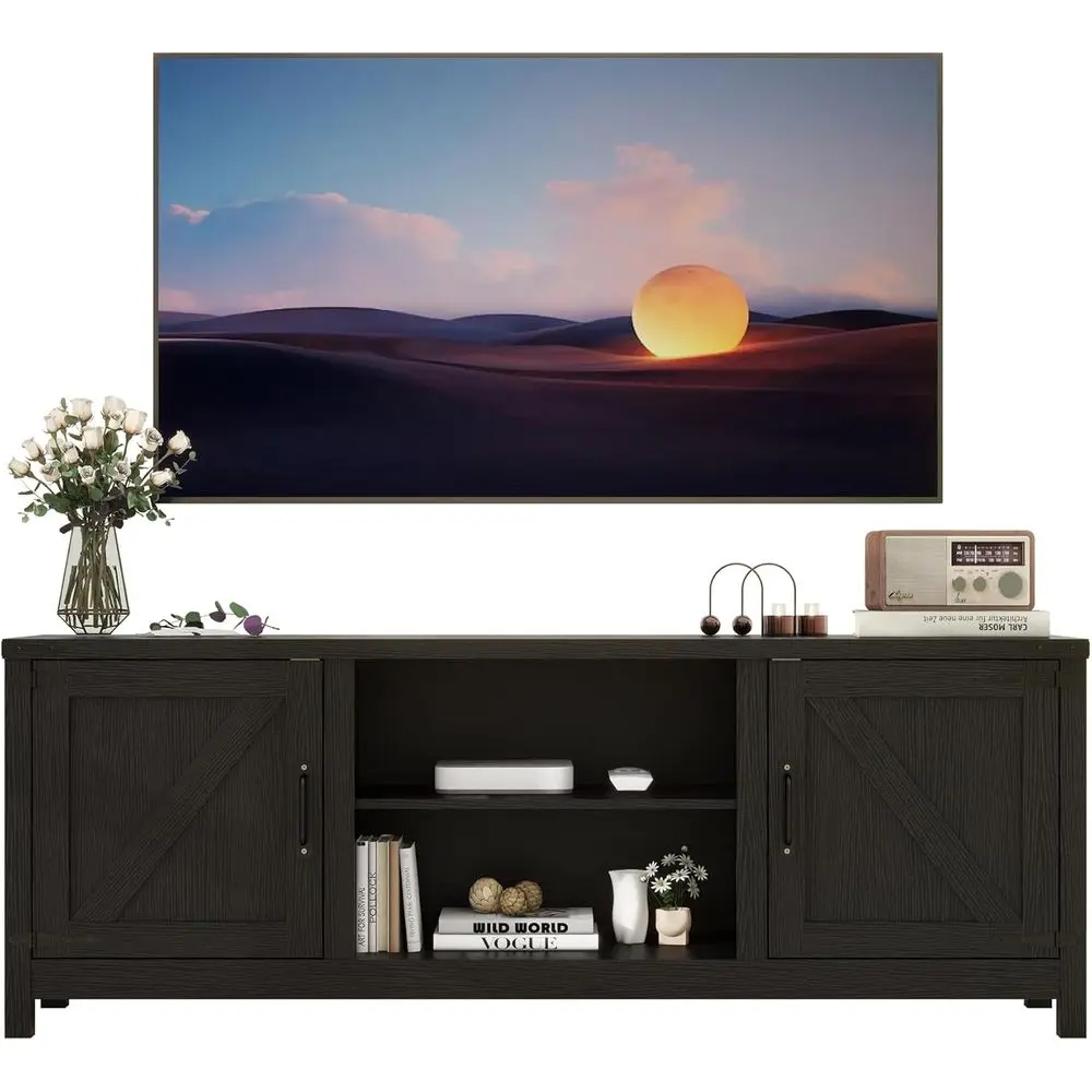 ern armhouse TV Stand or 65 inch TV, Entertainment Center with Storage and Open Shelves, Wood TV Stands TV Table Stand or Living
ern armhouse TV Stand or 65 inch TV, Entertainment Center with Storage and Open Shelves, Wood TV Stands TV Table Stand or Living