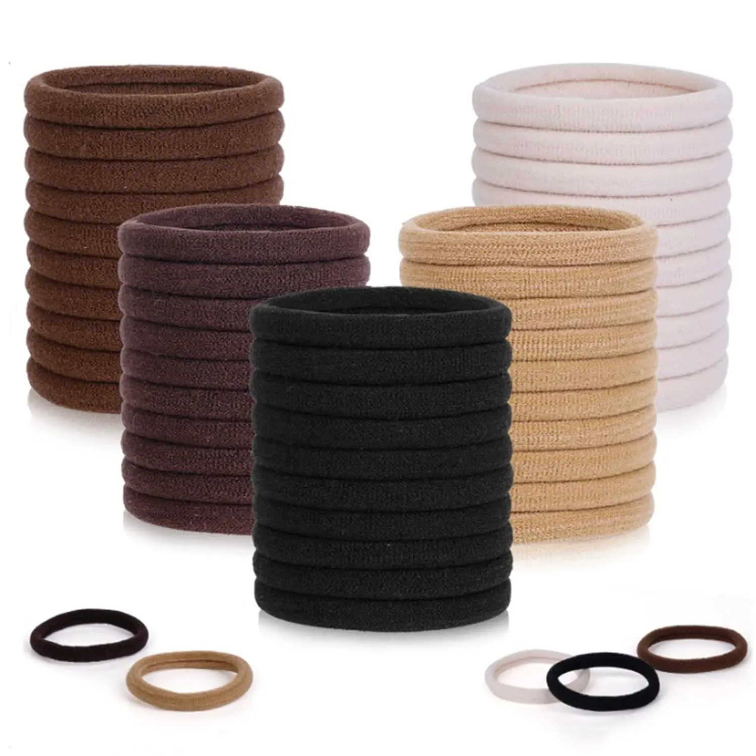 100 Pcs Elastic Hair Ties, Thick Seamless Hair Bands No Damage Soft Ponytail Holders for Women Girls
100 Pcs Elastic Hair Ties, Thick Seamless Hair Bands No Damage Soft Ponytail Holders for Women Girls
