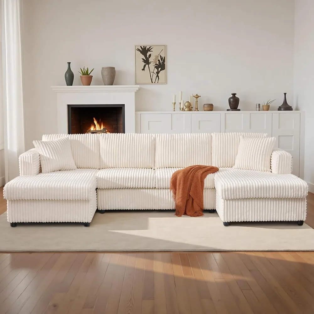 Modular Sectional Sofa, Cloud Sectional Couch with Two L-Shape Chaise, Modern Comfy Cloud Sofa, U-Shaped Modern Sofa
Modular Sectional Sofa, Cloud Sectional Couch with Two L-Shape Chaise, Modern Comfy Cloud Sofa, U-Shaped Modern Sofa