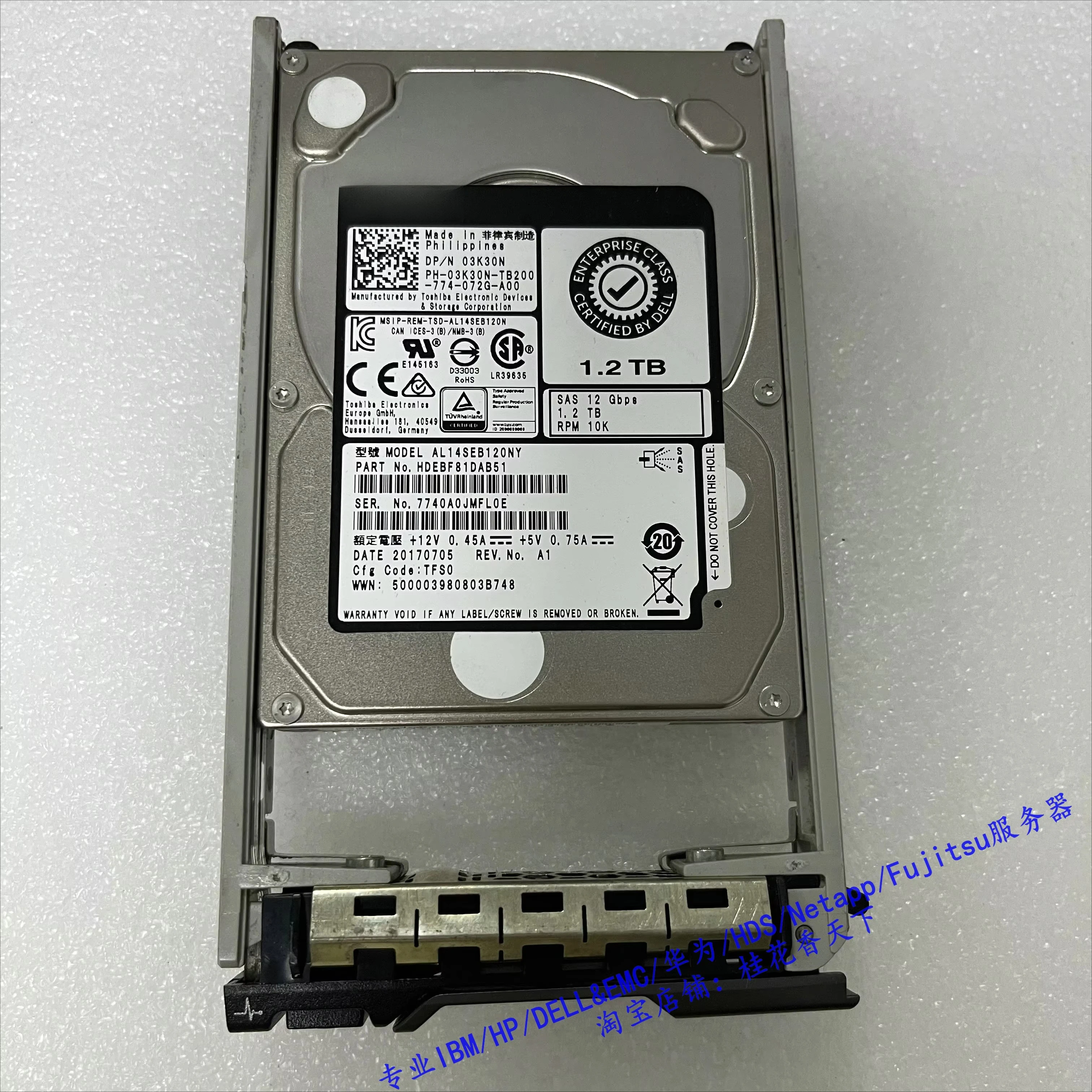 Используется для серверного жесткого диска Dell 03K30N 1,2T 10K SAS 12G 2,5 дюйма 3K30N
Используется для серверного жесткого диска Dell 03K30N 1,2T 10K SAS 12G 2,5 дюйма 3K30N
