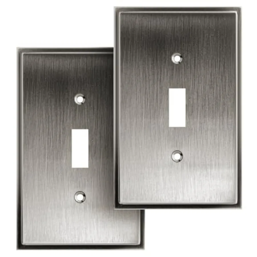 Soft Modern Decorative Wall Plate Switch Plate Outlet Cover Single Toggle 2PK
Soft Modern Decorative Wall Plate Switch Plate Outlet Cover Single Toggle 2PK