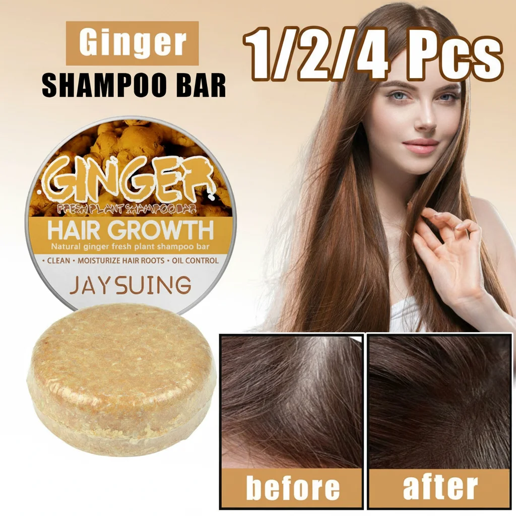 1/2/4Pcs Ginger Shampoo Soap Promote Hair Growth Natural Plant Anti Dandruff Itching Prevent Hair Loss Scalp Treatment
1/2/4Pcs Ginger Shampoo Soap Promote Hair Growth Natural Plant Anti Dandruff Itching Prevent Hair Loss Scalp Treatment