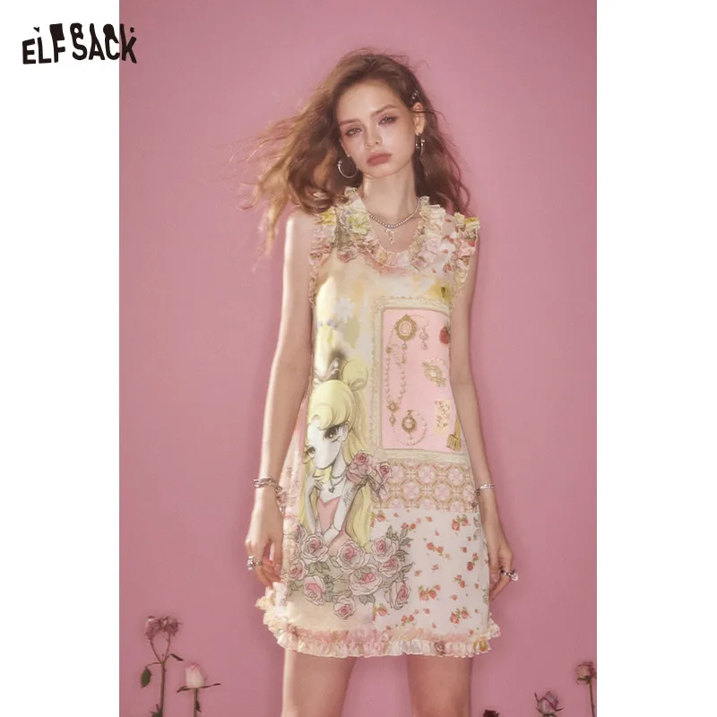 ELFSACK 2025 Summer New Arrival Elegant Floral Straight Sleeveless Women's Short Dress
ELFSACK 2025 Summer New Arrival Elegant Floral Straight Sleeveless Women's Short Dress