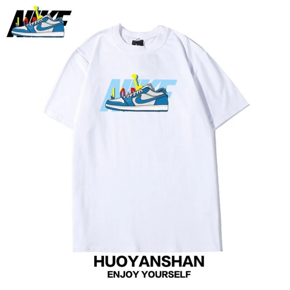2025 Simple Printed Short Sleeve T-shirt Men's and Women's Cotton Loose Large Size Basketball Sports Casual Half Sleeve Top
2025 Simple Printed Short Sleeve T-shirt Men's and Women's Cotton Loose Large Size Basketball Sports Casual Half Sleeve Top