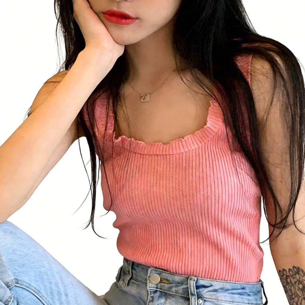 2026 Women's Inner Vest Ladies Tank Top Suspender Solid Color Base Shirt Outer Top Jacket With Lace Tanks Top Top Women Fashion
2026 Women's Inner Vest Ladies Tank Top Suspender Solid Color Base Shirt Outer Top Jacket With Lace Tanks Top Top Women Fashion