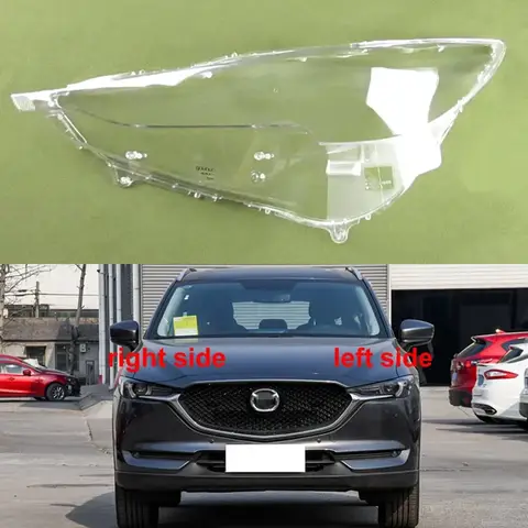 For Mazda CX-5 CX5 2017-2020 Headlamp Cover Transparent Mask Headlight Shell Lens Plexiglass Replace Original Lampshade