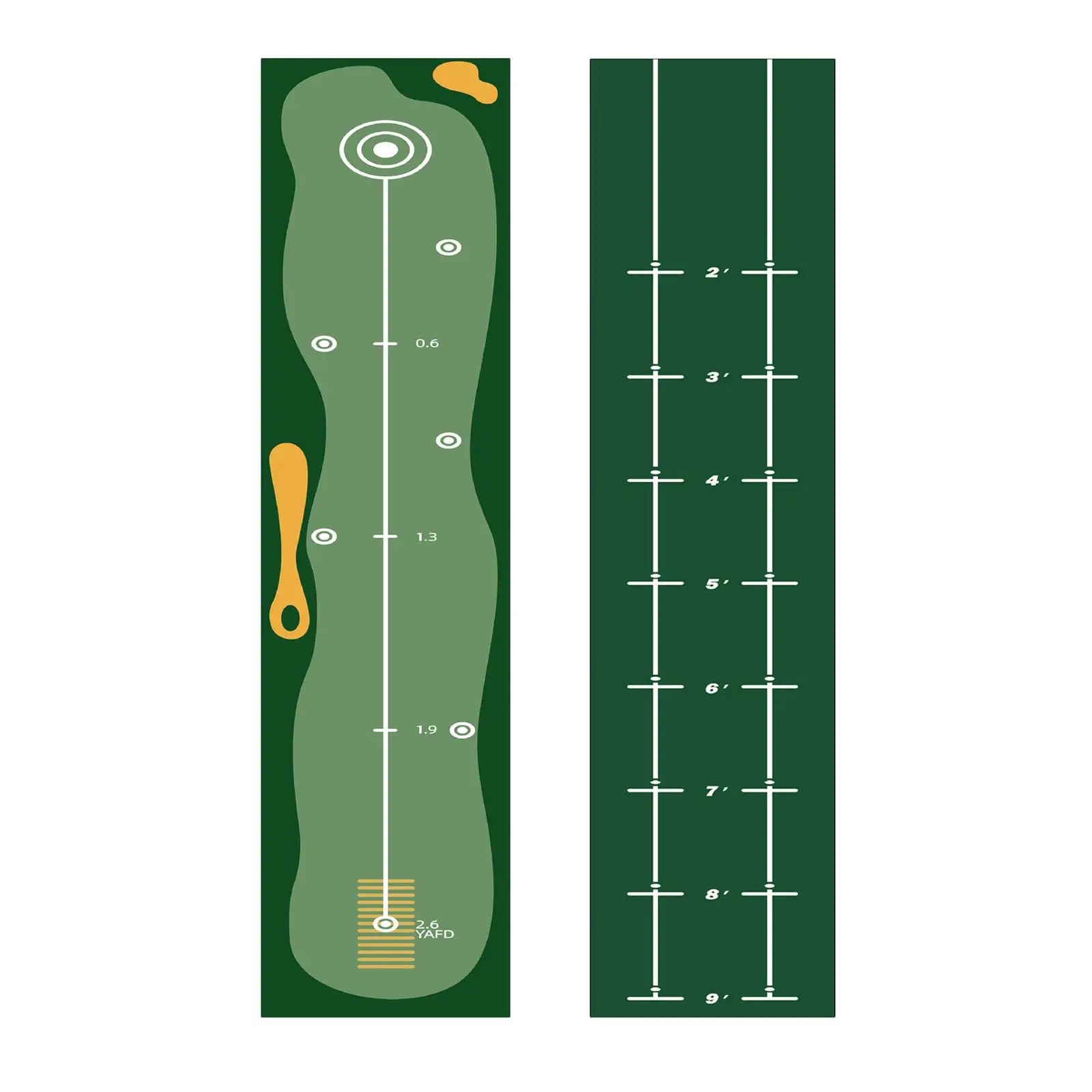Golf Putting Mat Game Practice with Distance Marker for Office Lawn Backyard
Golf Putting Mat Game Practice with Distance Marker for Office Lawn Backyard