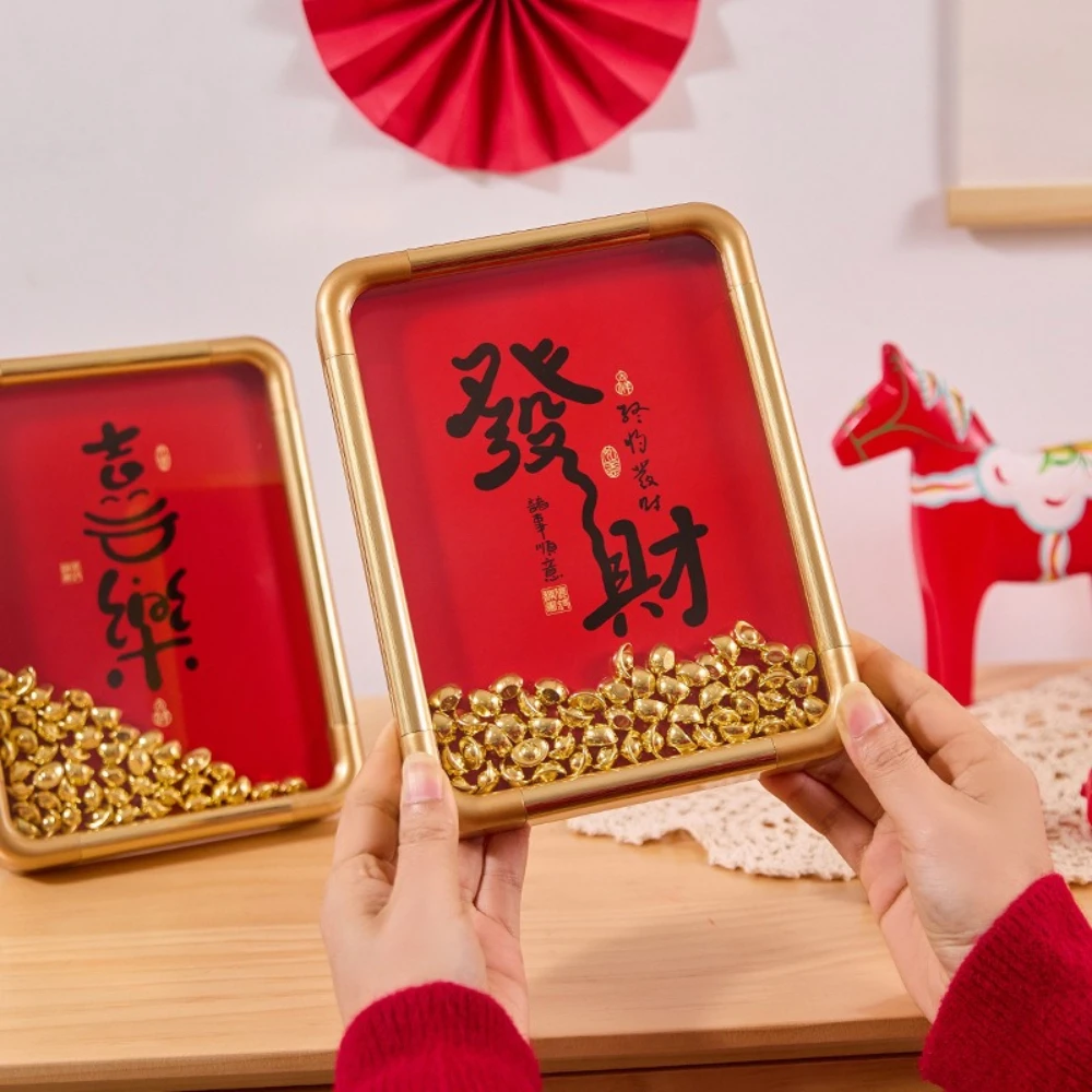 17x22x2.8CM Spring Festival Chinese New Year Auspicious Frame PVC Rounded Corner Hollow with Ingot Photo Picture Frame Stand
17x22x2.8CM Spring Festival Chinese New Year Auspicious Frame PVC Rounded Corner Hollow with Ingot Photo Picture Frame Stand