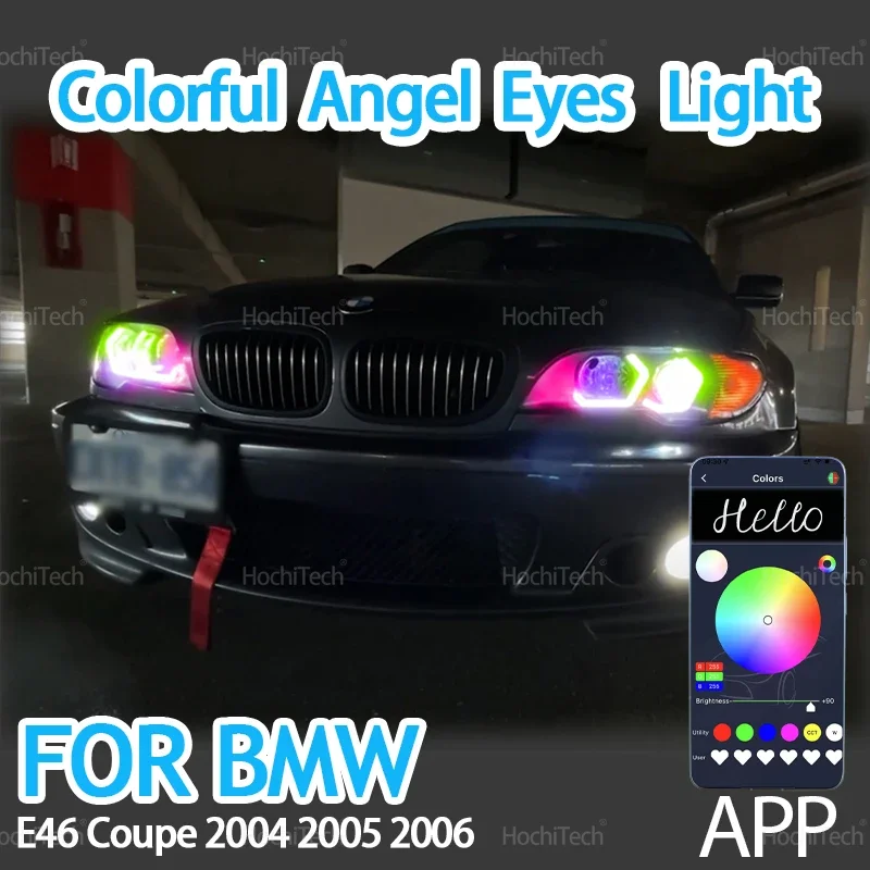 Для BMW E46 Coupe Cabrio Convertible Facelift 2004-2006, игровой многоцветный светильник, светодиодный комплект колец с ангельскими глазами и управлением через приложение
Для BMW E46 Coupe Cabrio Convertible Facelift 2004-2006, игровой многоцветный светильник, светодиодный комплект колец с ангельскими глазами и управлением через приложение