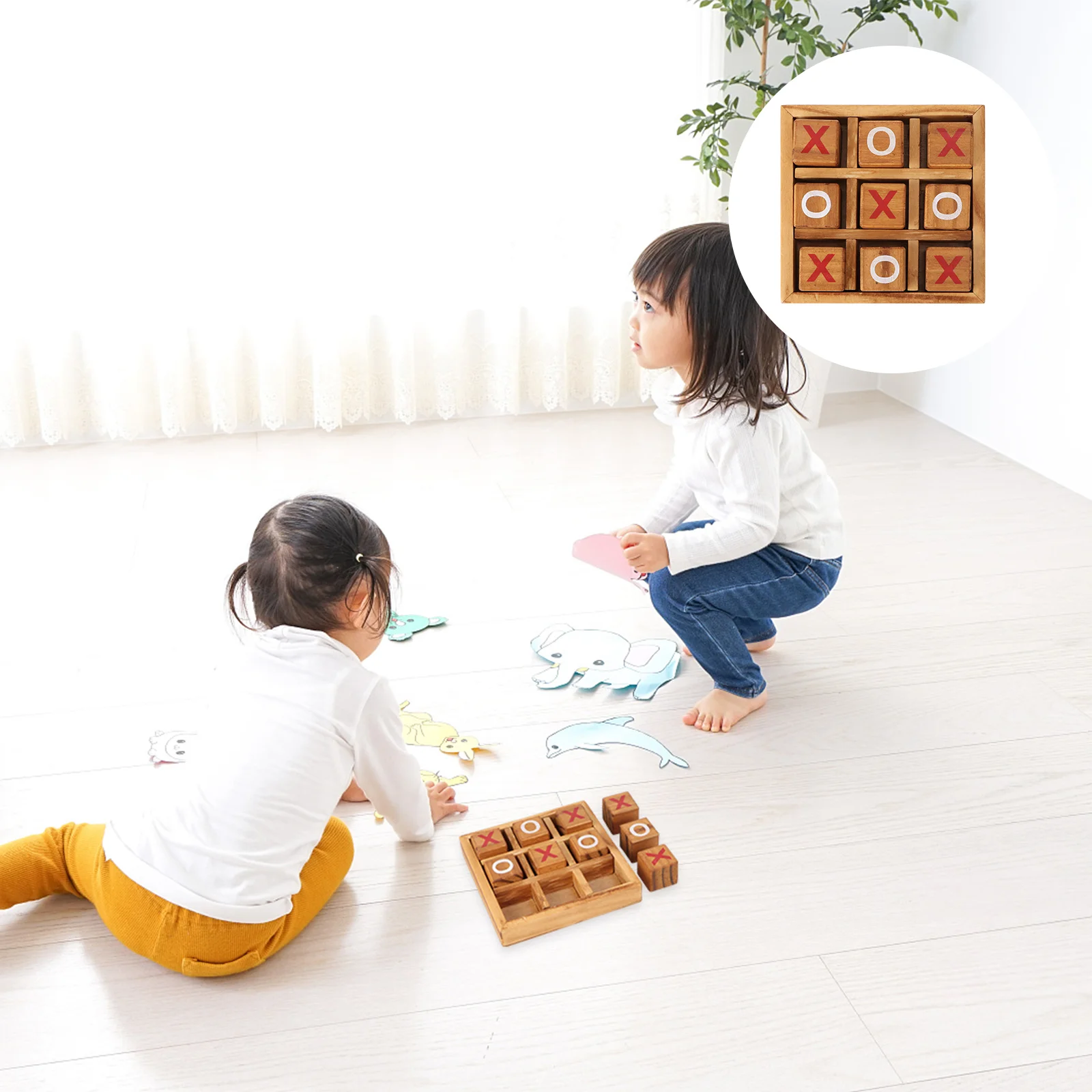 Xo Chess Board TicTacToe Classic Games Puzzle Toddler outside Toys Wooden Set Portable
Xo Chess Board TicTacToe Classic Games Puzzle Toddler outside Toys Wooden Set Portable
