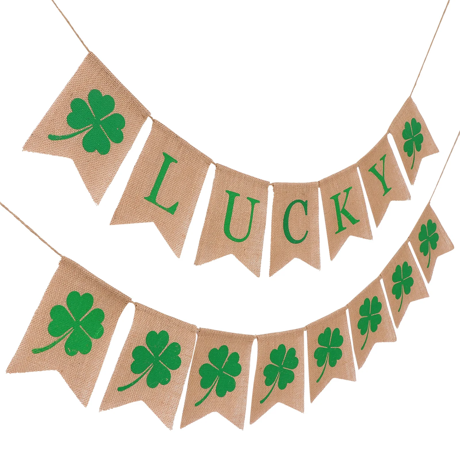 Clover Banner Dovetail Linen Bunting DIY Decoration Party Flags Patrick Theme Green Garland Photo Props
Clover Banner Dovetail Linen Bunting DIY Decoration Party Flags Patrick Theme Green Garland Photo Props