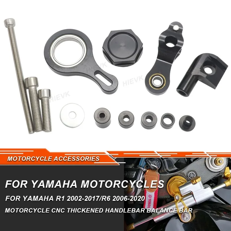 Motorcycle Steering Damper Linear Stabilizer Bracket Mount Support Kit For YAMAHA YZF R1 2002-2017 R6 2006-2020
Motorcycle Steering Damper Linear Stabilizer Bracket Mount Support Kit For YAMAHA YZF R1 2002-2017 R6 2006-2020
