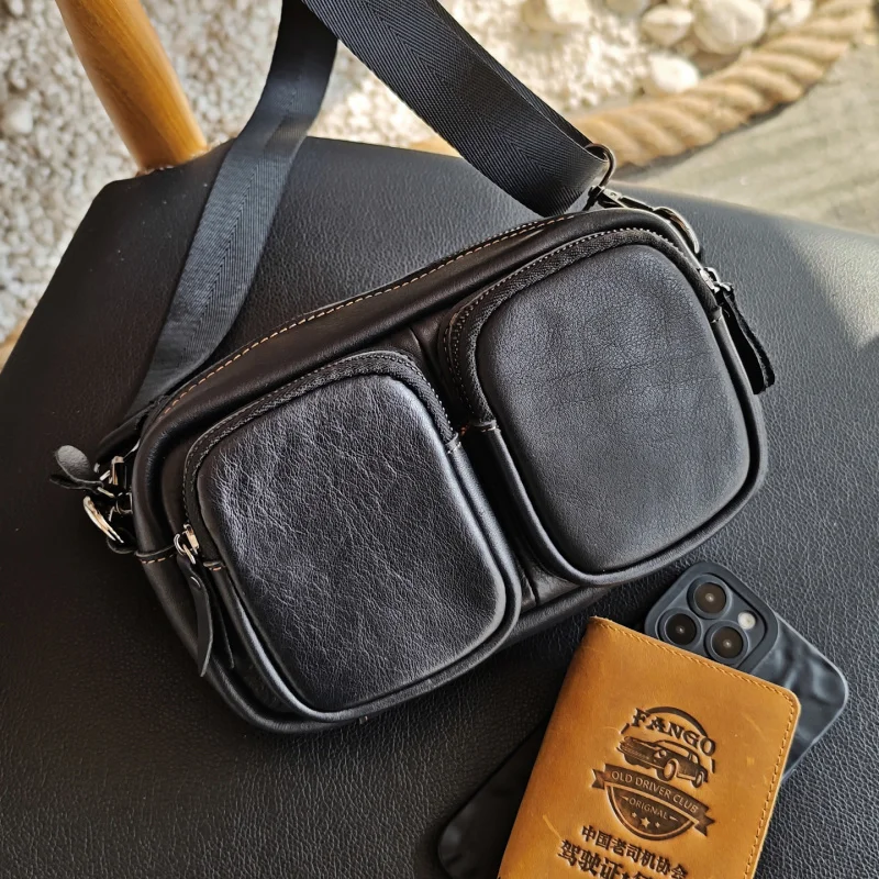 Vintage Fashion Leather Men's Bag Plant Tanned Cowhide Shoulder Crossbody Bag Multi-compartment Camera Bag Design Sense
Vintage Fashion Leather Men's Bag Plant Tanned Cowhide Shoulder Crossbody Bag Multi-compartment Camera Bag Design Sense