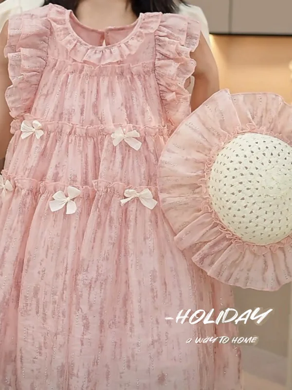 Sweet Breathable Girls Dr Summer New Sle Baby Svel Knot Pink Princ Skirt Commute Sle Other Fabric
Sweet Breathable Girls Dr Summer New Sle Baby Svel Knot Pink Princ Skirt Commute Sle Other Fabric