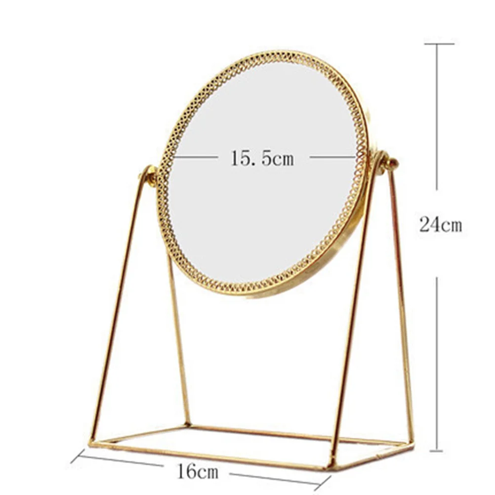 1Pcs Stereo Mirror Copper Frame High Quality Rotatable Makeup Mirror for Women Desktop Use Elegant Clear
1Pcs Stereo Mirror Copper Frame High Quality Rotatable Makeup Mirror for Women Desktop Use Elegant Clear