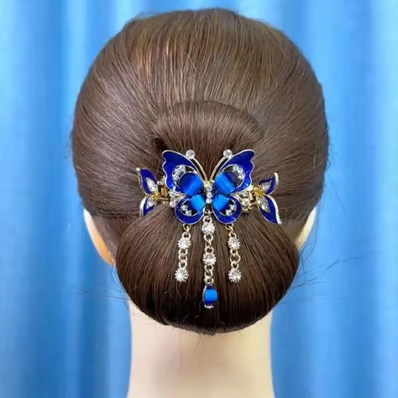 Fashion Elegant Zircon Butterfly Tassel Hairpin Accessories For Women Retro Ethnic Style Small Crab Clip Headwear Jewelry Gift
Fashion Elegant Zircon Butterfly Tassel Hairpin Accessories For Women Retro Ethnic Style Small Crab Clip Headwear Jewelry Gift