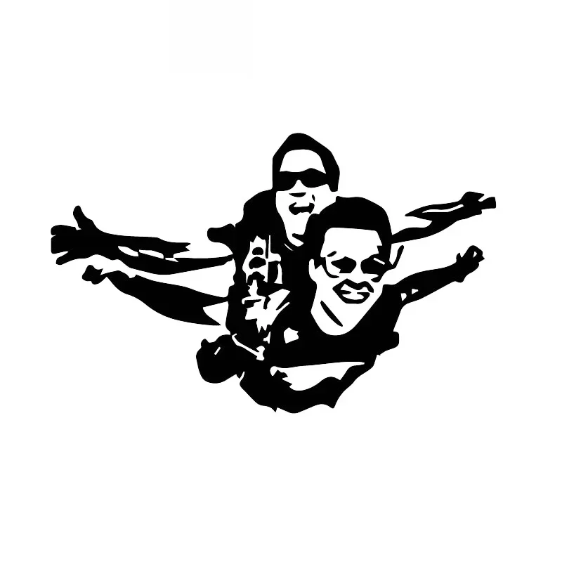 Brave Parachute Double Flying Sticker High Quality Car Decoration Decal Personalized Pvc Waterproof Decal Black/white, 18cm*11cm
Brave Parachute Double Flying Sticker High Quality Car Decoration Decal Personalized Pvc Waterproof Decal Black/white, 18cm*11cm