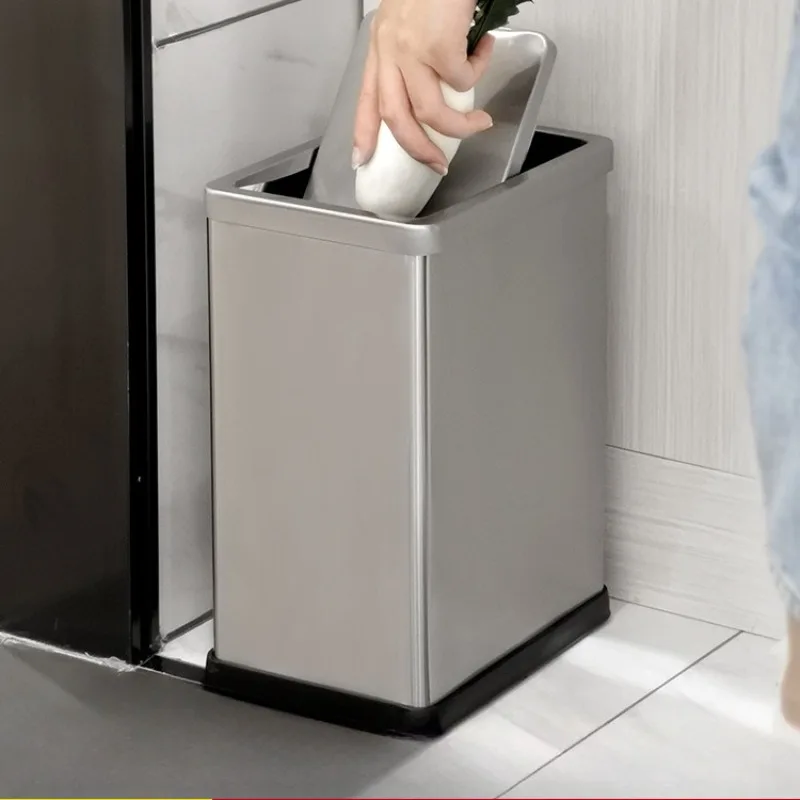 Stainless Steel Garbage Bin for Hotel Large Square Trash Can with Flip Lid Minimalist Waste Basket for Living Room 10L Dustbin
Stainless Steel Garbage Bin for Hotel Large Square Trash Can with Flip Lid Minimalist Waste Basket for Living Room 10L Dustbin