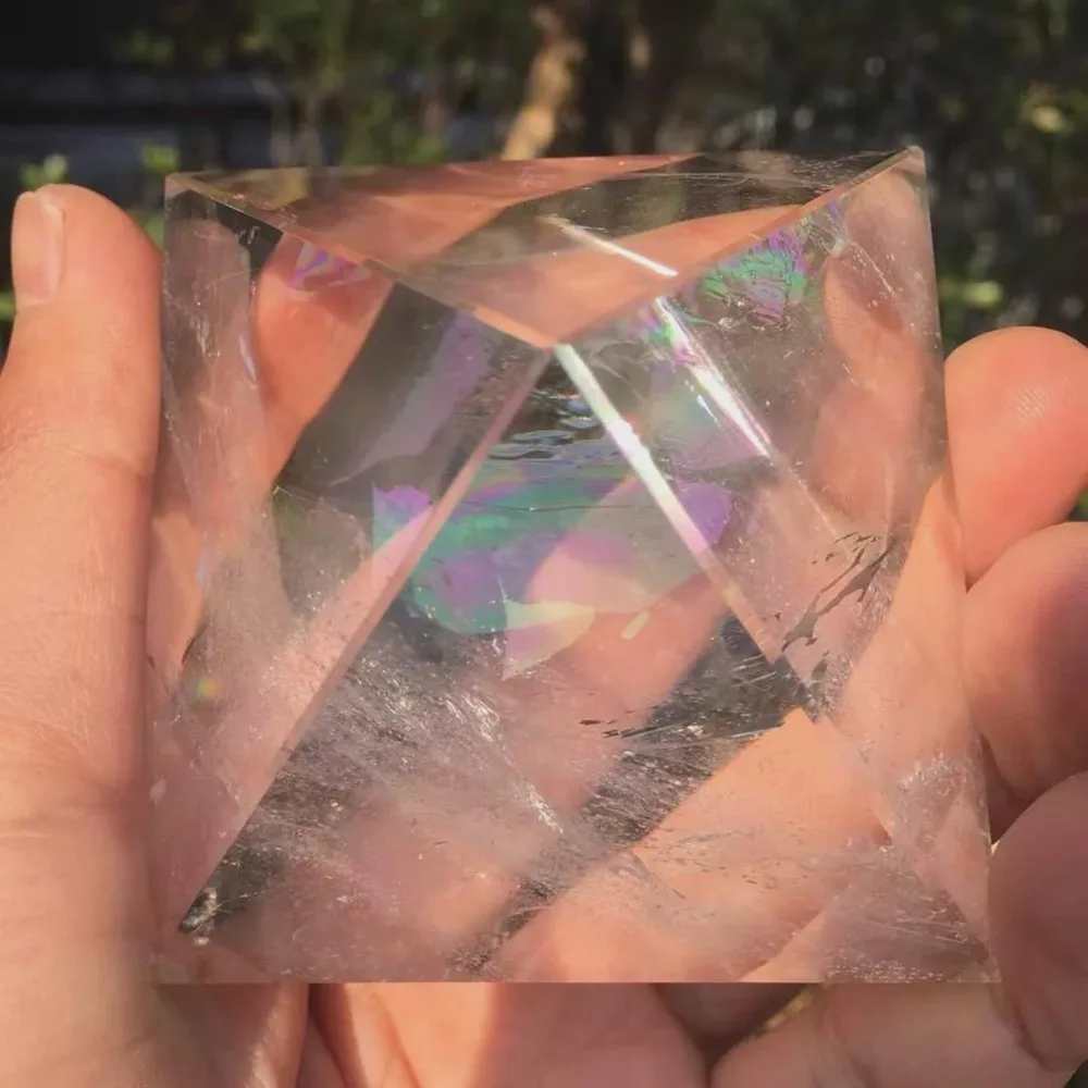 1pc Natural Clear Crystal Pyramid Mineral Quartz Point White Crystals Triangle Pyramid Reiki Healing Stone Meditation Decor
1pc Natural Clear Crystal Pyramid Mineral Quartz Point White Crystals Triangle Pyramid Reiki Healing Stone Meditation Decor