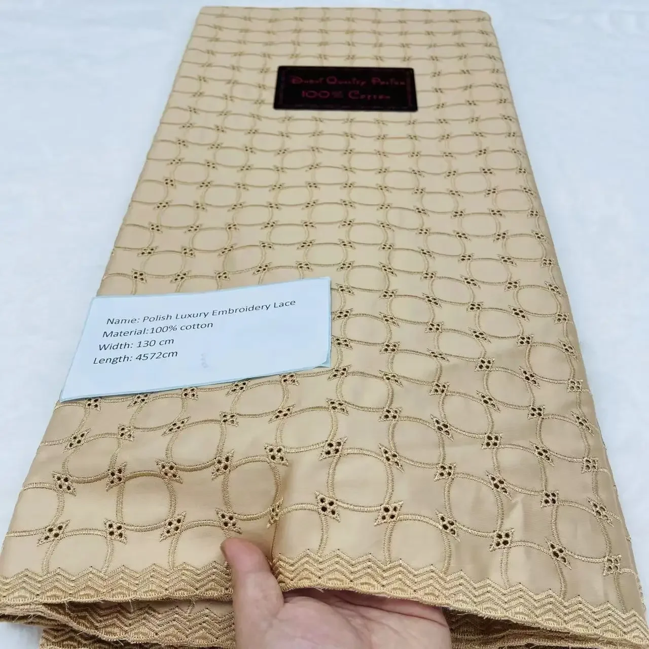 Polish Lace Fabric High Quality 2025 for Man 100% Cotton Luxurious Embroidery Swiss Voile Lace Polish Fabric 5Yards SZ735
Polish Lace Fabric High Quality 2025 for Man 100% Cotton Luxurious Embroidery Swiss Voile Lace Polish Fabric 5Yards SZ735