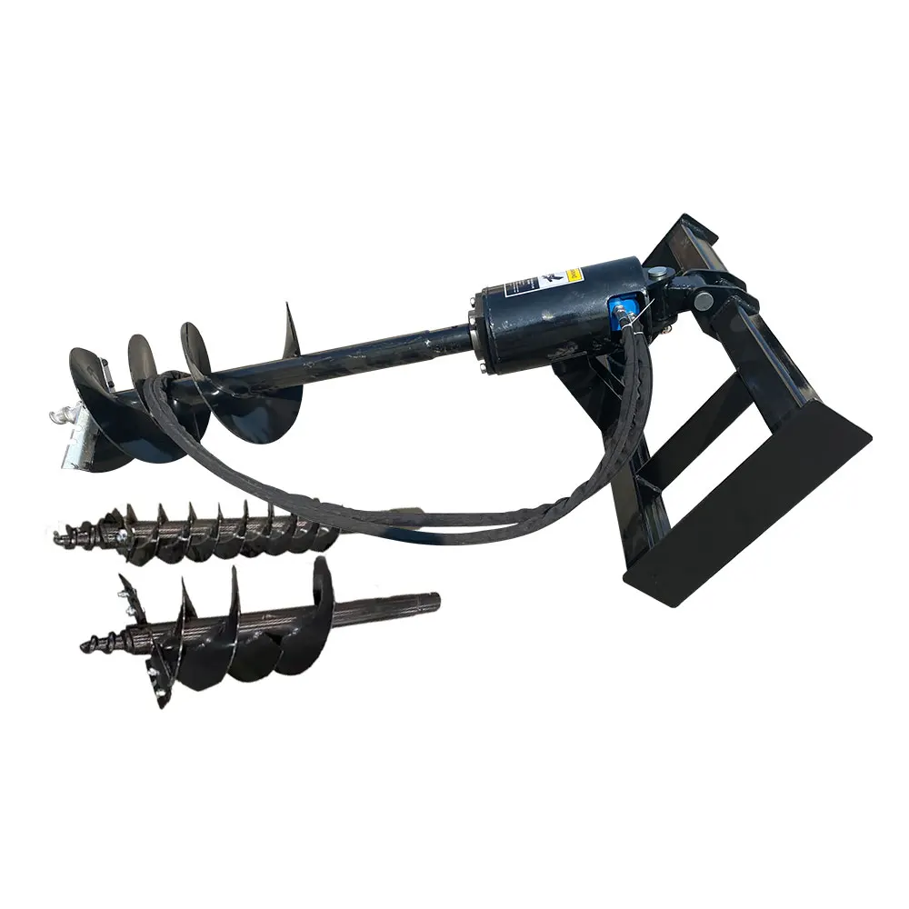 Hydraulic Skid Steer Attachment Loader Auger Drive and Bit Post Hole Digger
Hydraulic Skid Steer Attachment Loader Auger Drive and Bit Post Hole Digger