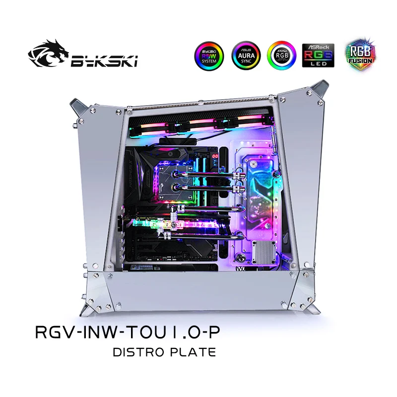 BYKSKI Acrylic Board Water Channel Solution Distro Plate Kit Use for IN WIN TOU1.0 Case for CPU and GPU Block RGV-INW-TOU1.0-P
BYKSKI Acrylic Board Water Channel Solution Distro Plate Kit Use for IN WIN TOU1.0 Case for CPU and GPU Block RGV-INW-TOU1.0-P