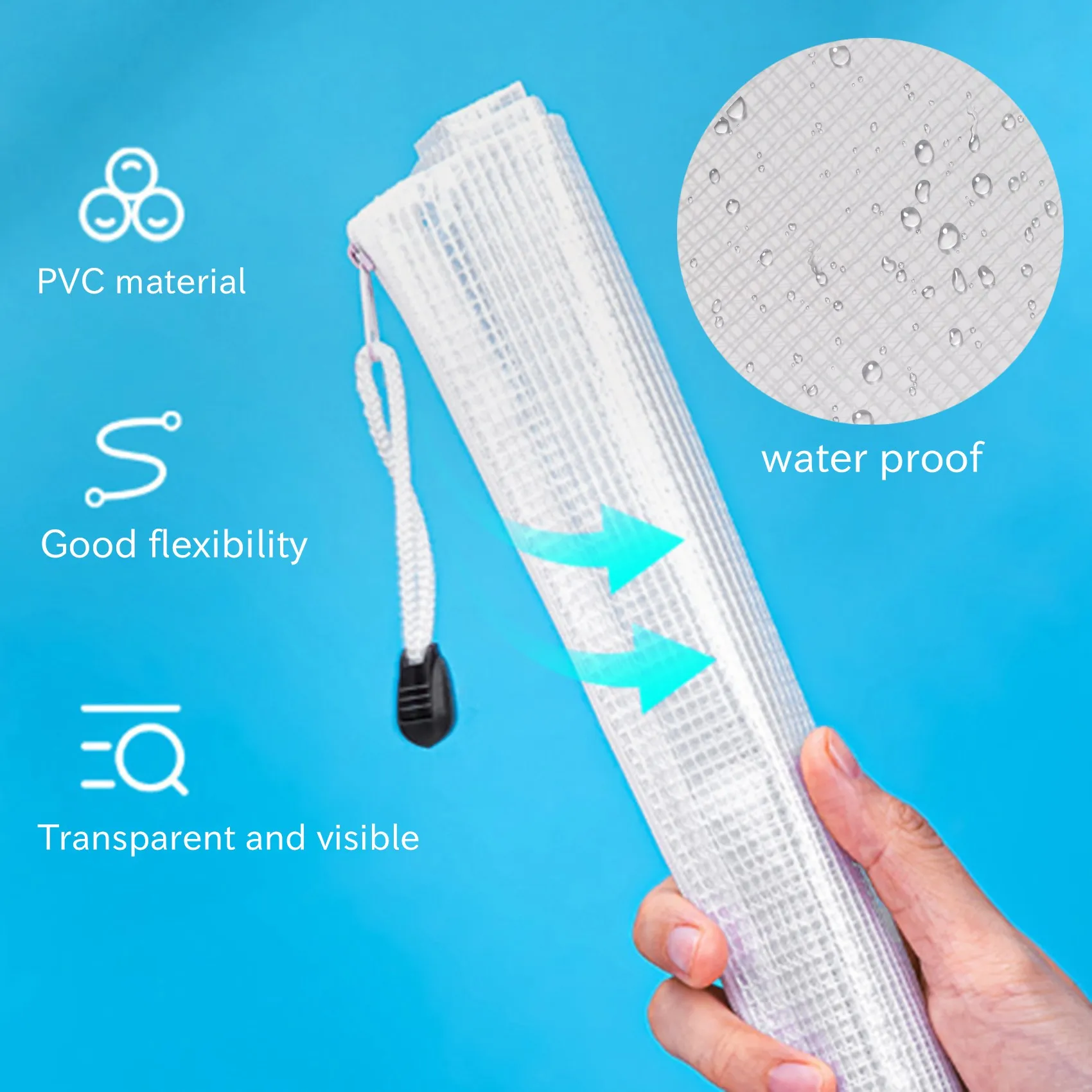 A34M-24Pcs Mesh Zipper Pouch Document Bag, Plastic Zip File Folders, Letter Size/A4 Size, For Office Supplies
A34M-24Pcs Mesh Zipper Pouch Document Bag, Plastic Zip File Folders, Letter Size/A4 Size, For Office Supplies