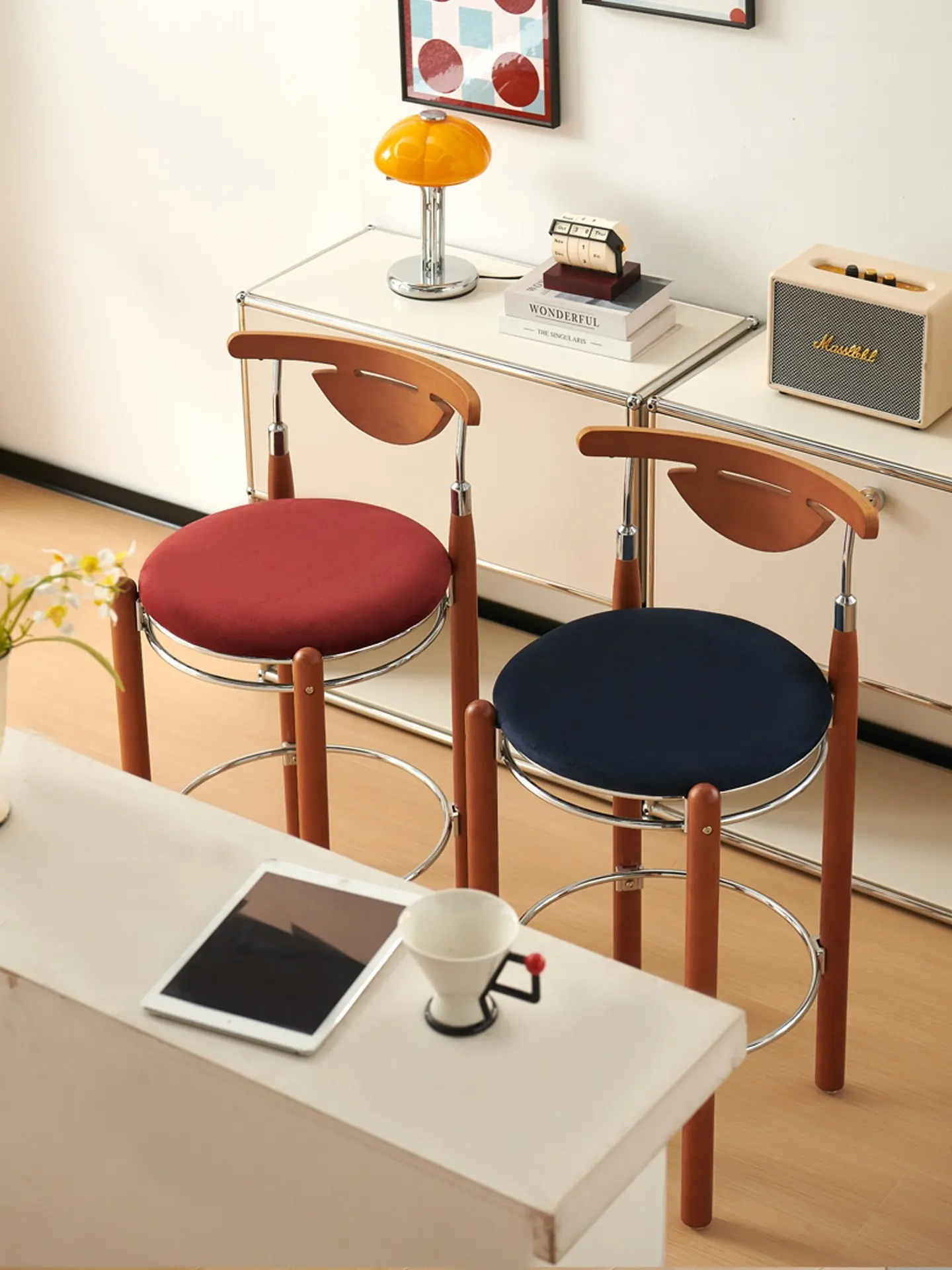 Vintage Bar Stools, Home Island Counters, Designer-style Light Luxury High-end Bar Stools, Cafe Bar Stools
Vintage Bar Stools, Home Island Counters, Designer-style Light Luxury High-end Bar Stools, Cafe Bar Stools