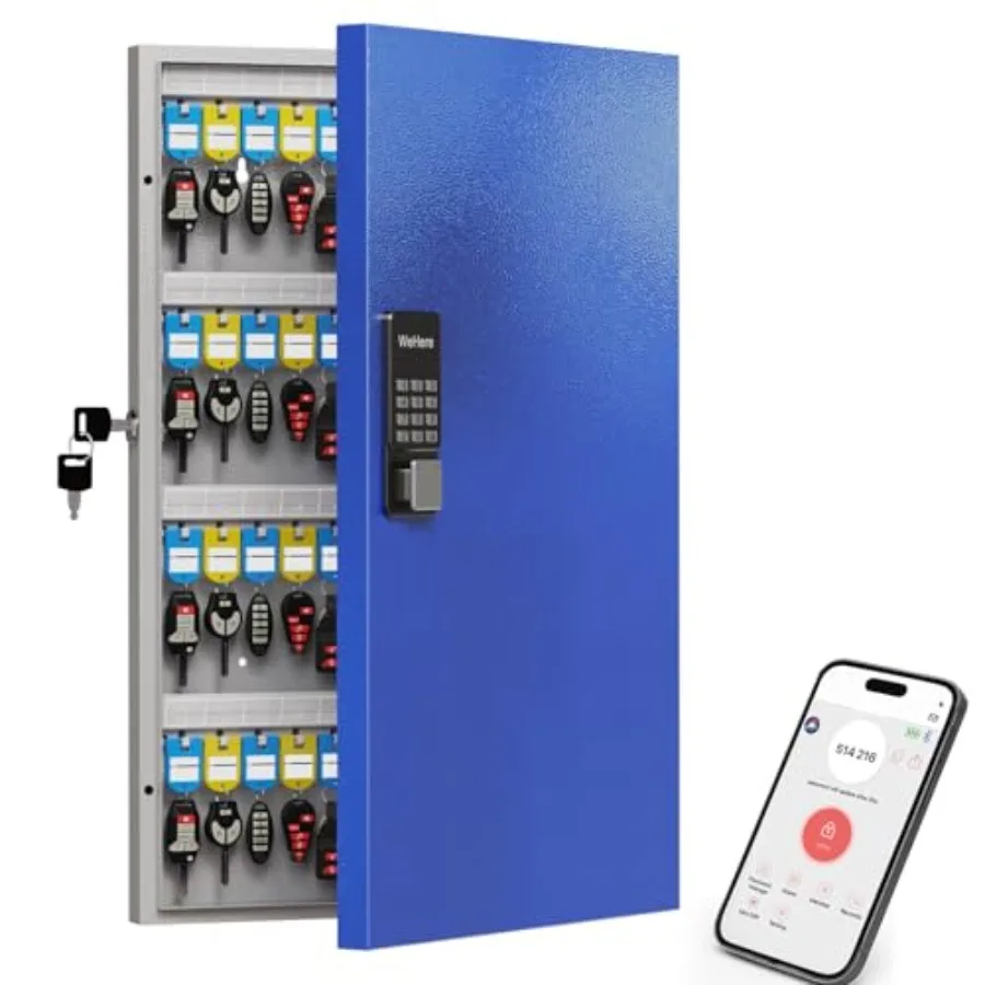 Настенный коммерческий смарт-шкаф для ключей на 96 мест с управлением через приложение, одноразовым кодом, Bluetooth и Wi-Fi разблокировкой (продается отдельно)
Настенный коммерческий смарт-шкаф для ключей на 96 мест с управлением через приложение, одноразовым кодом, Bluetooth и Wi-Fi разблокировкой (продается отдельно)