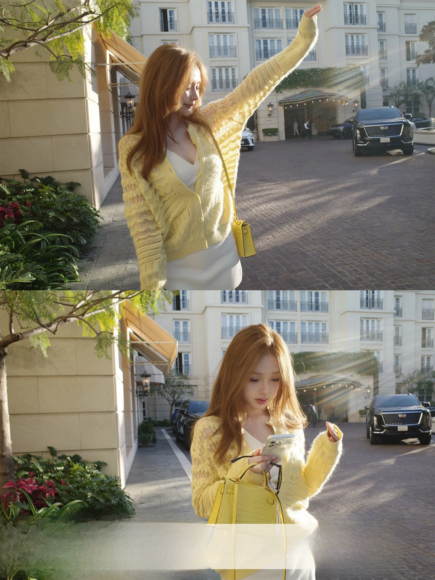 DOGGYQIN Spring Summer Lace Knitted Long Sleeve Cardigan Soft Cashmere Baby Rabbit Fur Hollow out Design Women's Knitted Sweater
DOGGYQIN Spring Summer Lace Knitted Long Sleeve Cardigan Soft Cashmere Baby Rabbit Fur Hollow out Design Women's Knitted Sweater