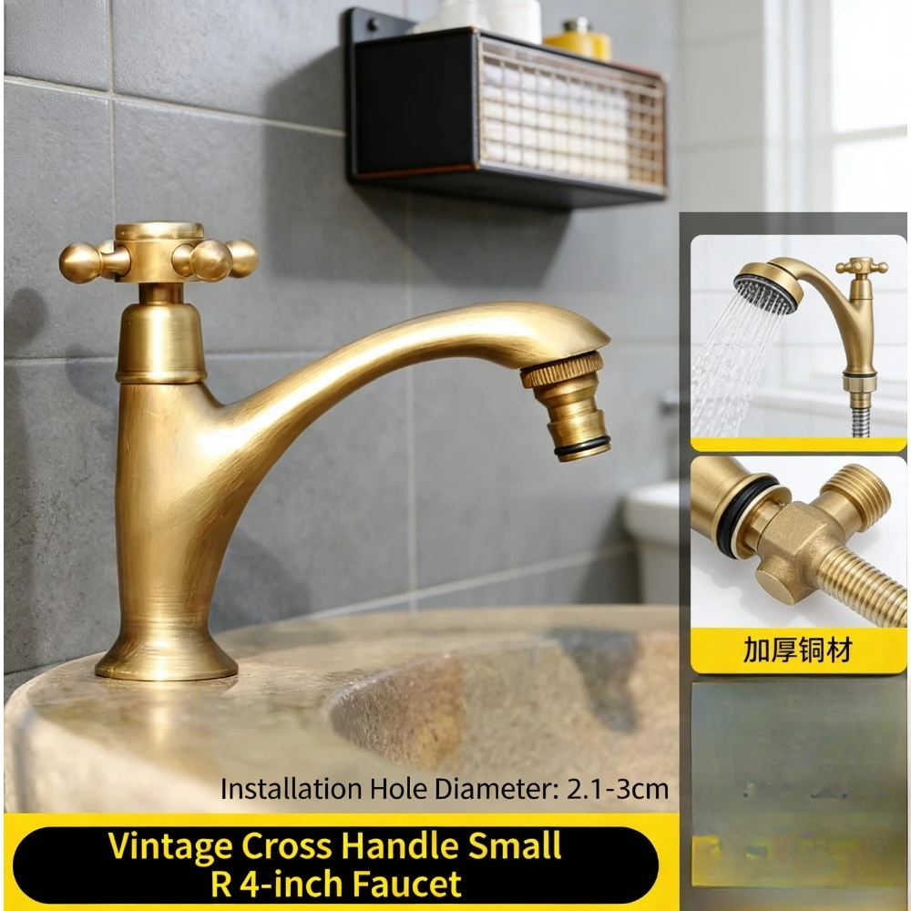 Antique rotating faucet, deck mounted toilet faucet,Brass sink matching
Antique rotating faucet, deck mounted toilet faucet,Brass sink matching