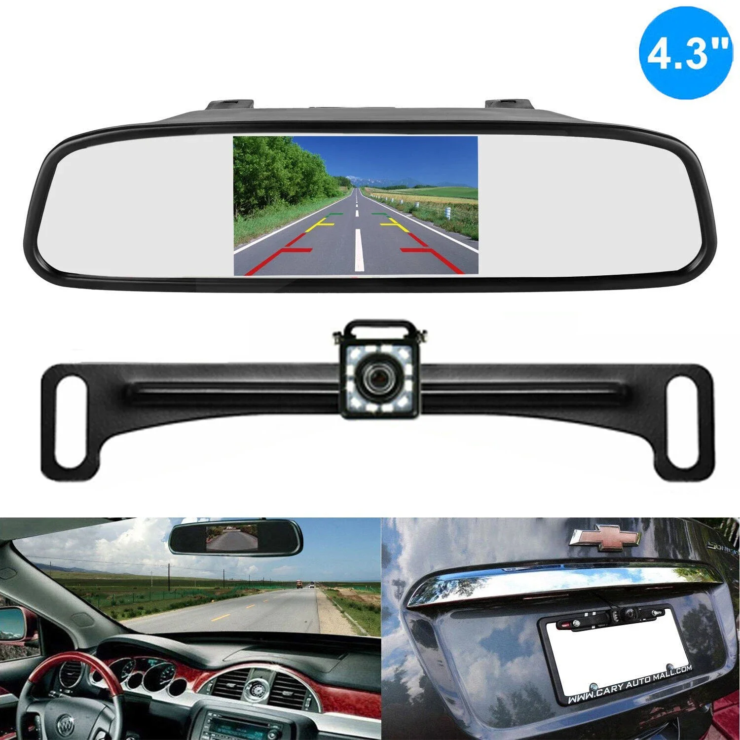 4.3Inch Car Reverse Monitor Rear View Camera Backup Camera Kit Car Monitor Display Parking System for Dashcam Car Accsesories
4.3Inch Car Reverse Monitor Rear View Camera Backup Camera Kit Car Monitor Display Parking System for Dashcam Car Accsesories