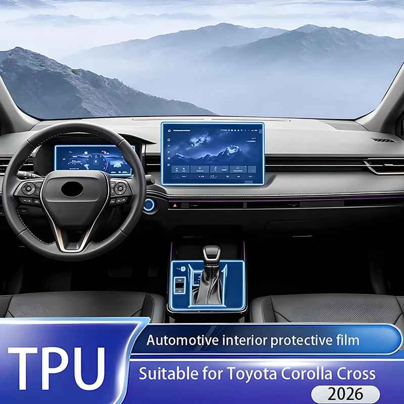 Fit for Toyota Corolla Cross 2025-2026 FX XSE XLE Hybrid TPU PPF Anti Scratch Interior Nav Console Instrument Protect Cover Set
Fit for Toyota Corolla Cross 2025-2026 FX XSE XLE Hybrid TPU PPF Anti Scratch Interior Nav Console Instrument Protect Cover Set