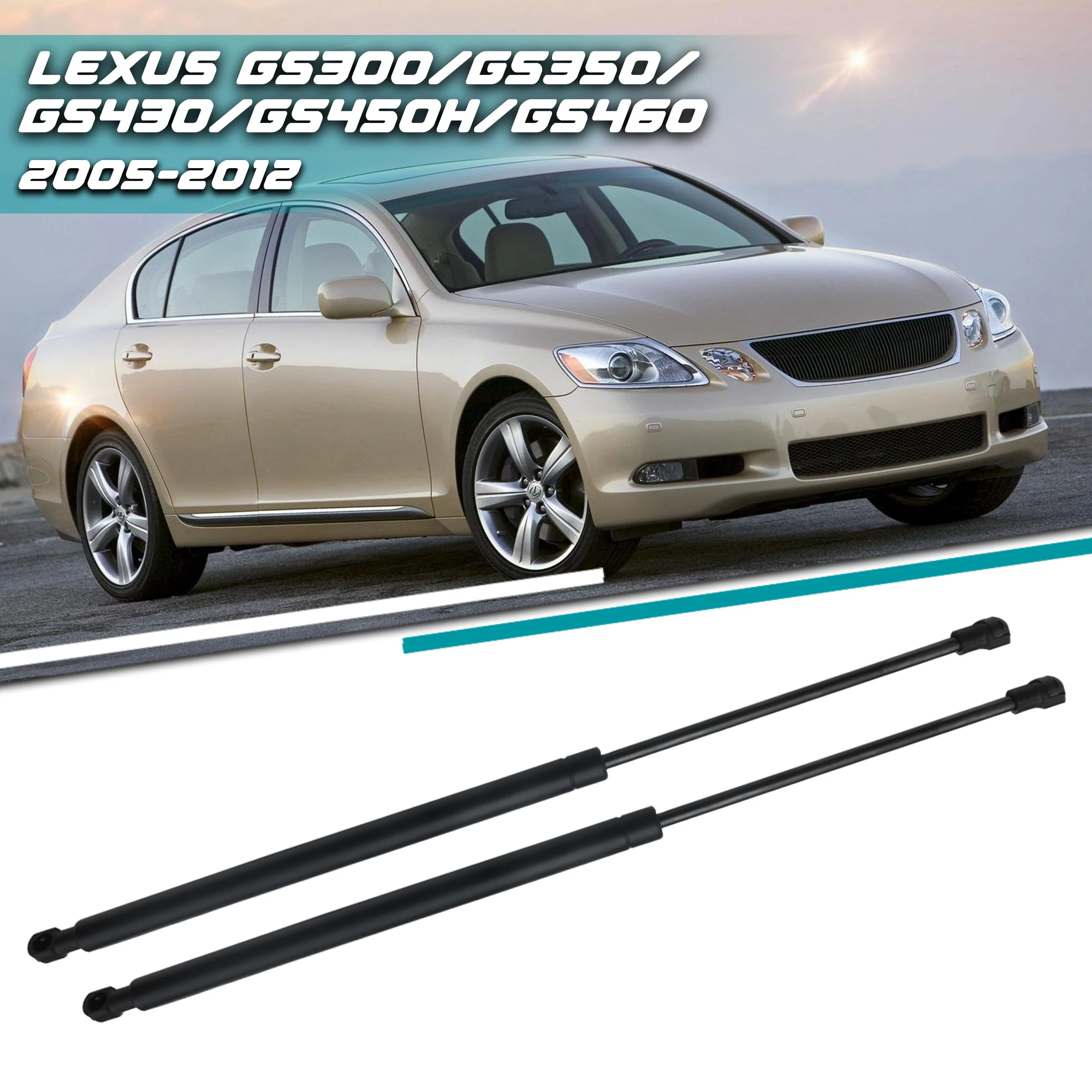 2Pcs Car Front Engine Hood Bonnet Gas Struts Lift Support Rod Bar For Lexus GS300 GS450H 2005-2012 Accessories 5303VC, 534400W09
2Pcs Car Front Engine Hood Bonnet Gas Struts Lift Support Rod Bar For Lexus GS300 GS450H 2005-2012 Accessories 5303VC, 534400W09