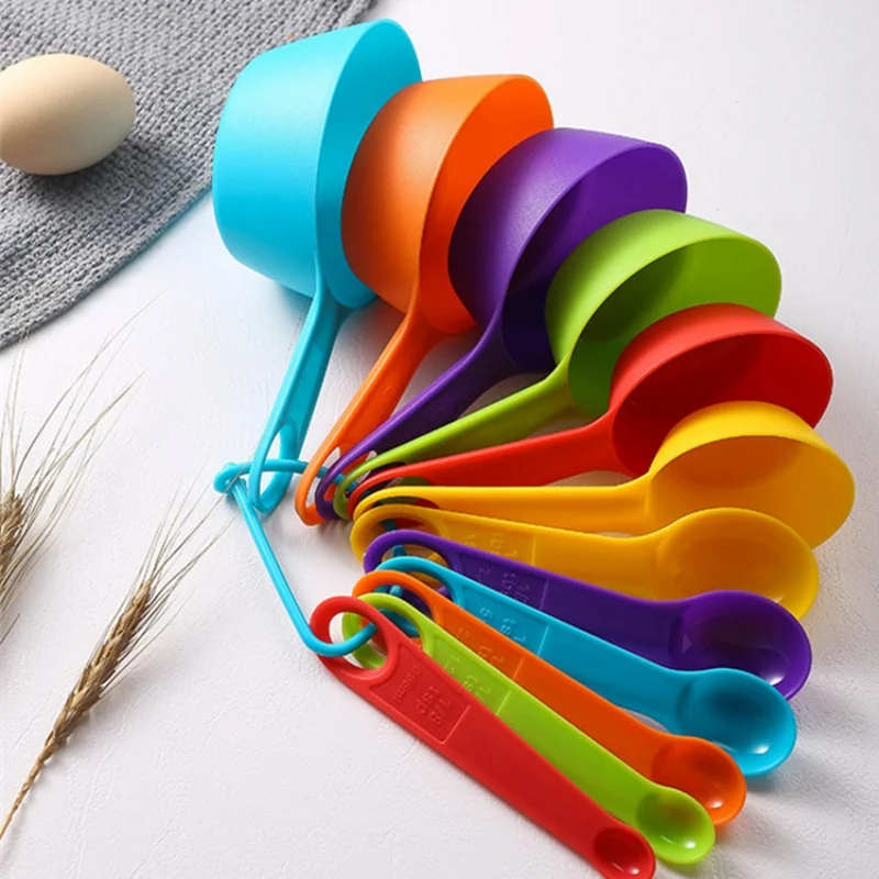 12pcs Kitchen Baking Measuring Spoon Plastic Measuring Cup With Scale Cake Baking Powder Spoon Colorful Measuring Spoon
12pcs Kitchen Baking Measuring Spoon Plastic Measuring Cup With Scale Cake Baking Powder Spoon Colorful Measuring Spoon
