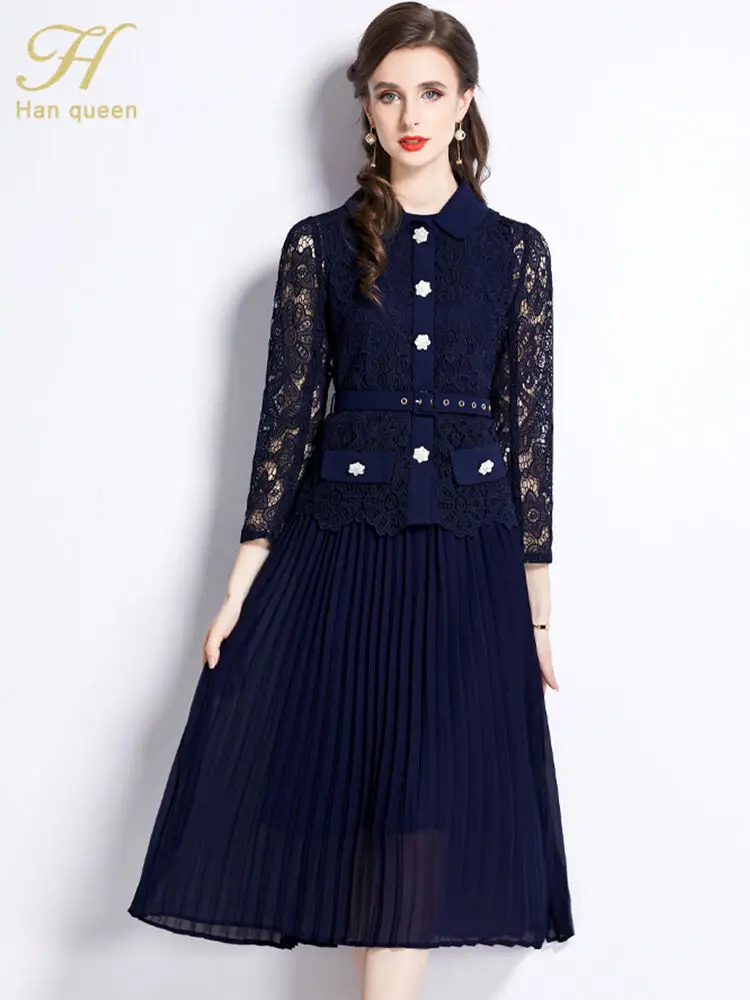 BabYoung 2024 Autumn Winter Dresses Korean Single-Breasted Pleated Vestidos Elegant Fashion Office Party Casual Lace Dress
BabYoung 2024 Autumn Winter Dresses Korean Single-Breasted Pleated Vestidos Elegant Fashion Office Party Casual Lace Dress