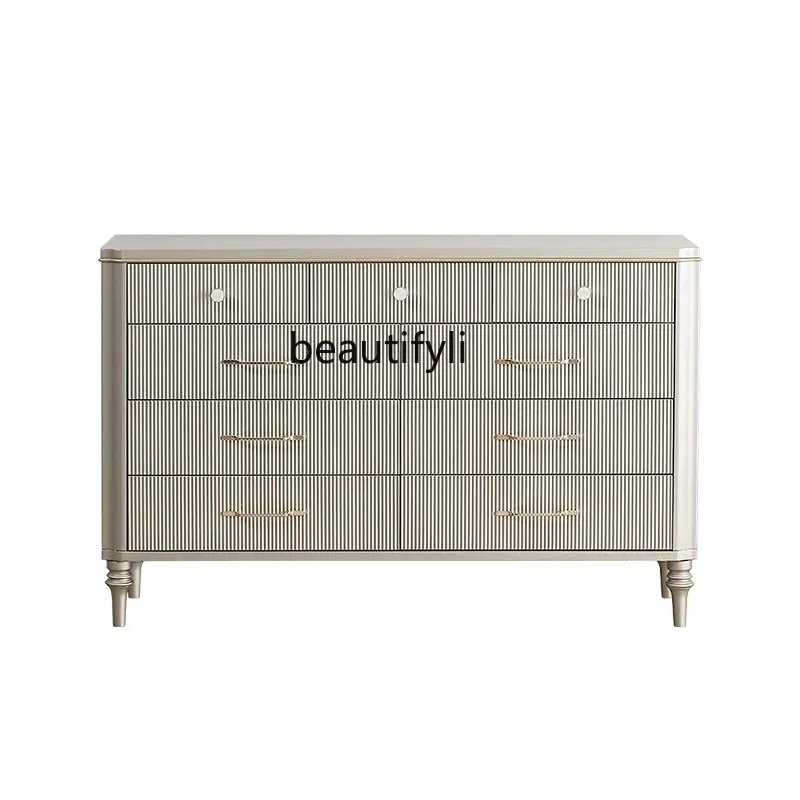 yj American Light Luxury Solid Wood Chest of Drawers Simple Modern Large Storage Nine-Drawer Cabinet
yj American Light Luxury Solid Wood Chest of Drawers Simple Modern Large Storage Nine-Drawer Cabinet