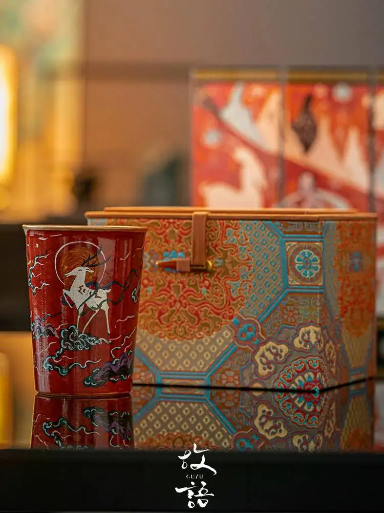 Hand-Painted Dunhuang Nine-Colored Deer Tea Personal Use, Large Water Office Cola Cup, Gift
Hand-Painted Dunhuang Nine-Colored Deer Tea Personal Use, Large Water Office Cola Cup, Gift
