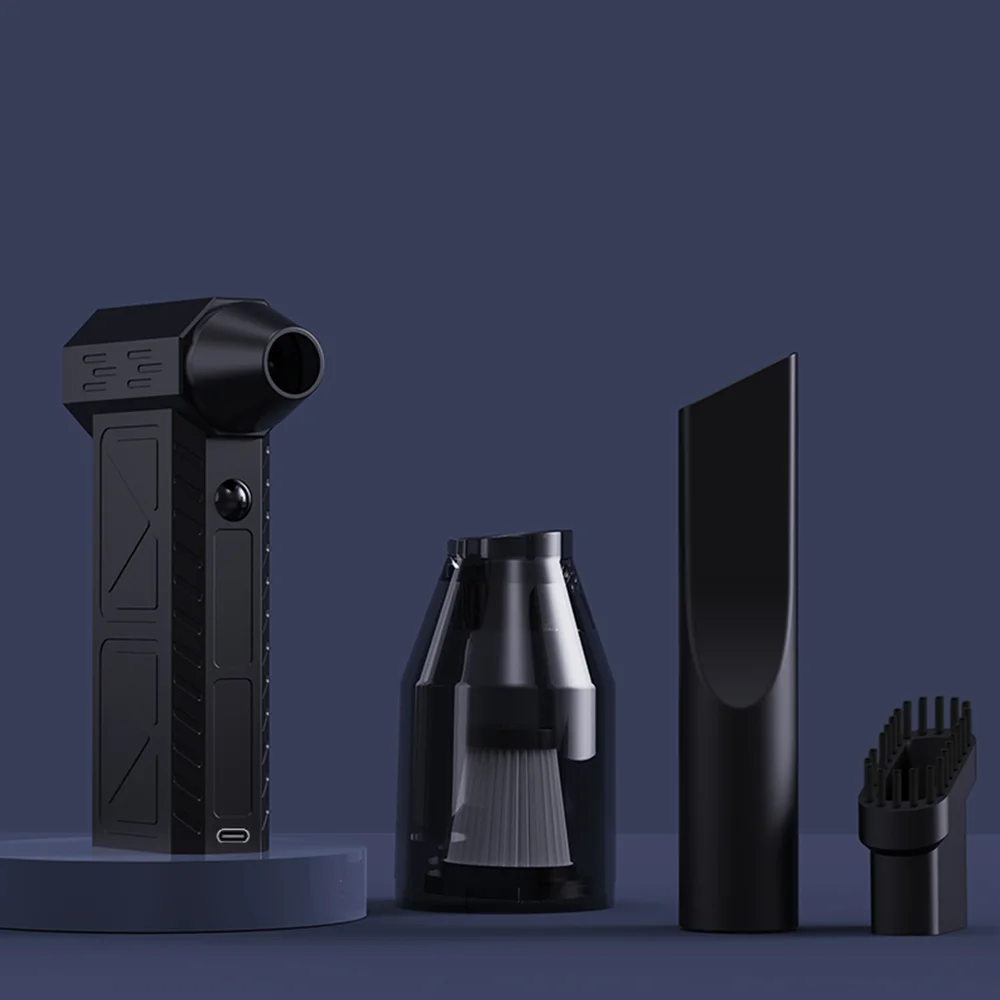 Перезаряжаемый воздуходувка 990000 об/мин, турбовентилятор, бесщеточный турбоструйный вентилятор, воздушный компрессор для инструмента для очистки пыли, автомобильные аксессуары 
Перезаряжаемый воздуходувка 990000 об/мин, турбовентилятор, бесщеточный турбоструйный вентилятор, воздушный компрессор для инструмента для очистки пыли, автомобильные аксессуары