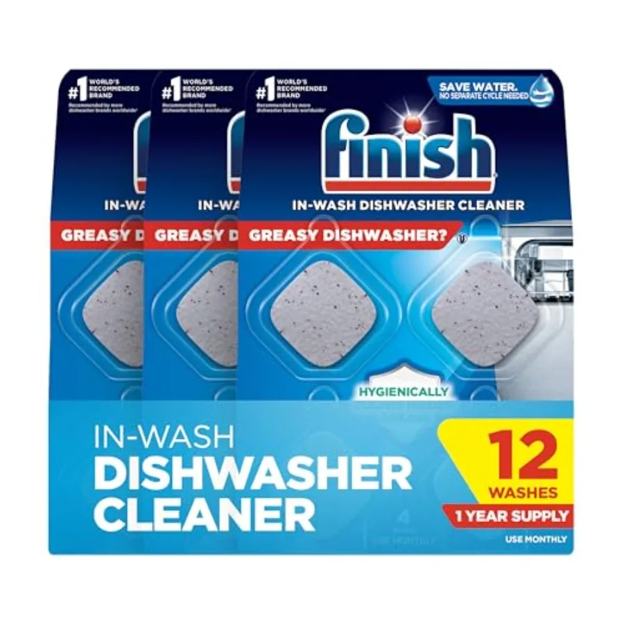 Finish Dishwasher Cleaner s, Deep Cleans Hidden Grease and Grime, Fights Odors, No Extra Wash Cycle, Helps Maintain Dishwasher,
Finish Dishwasher Cleaner s, Deep Cleans Hidden Grease and Grime, Fights Odors, No Extra Wash Cycle, Helps Maintain Dishwasher,