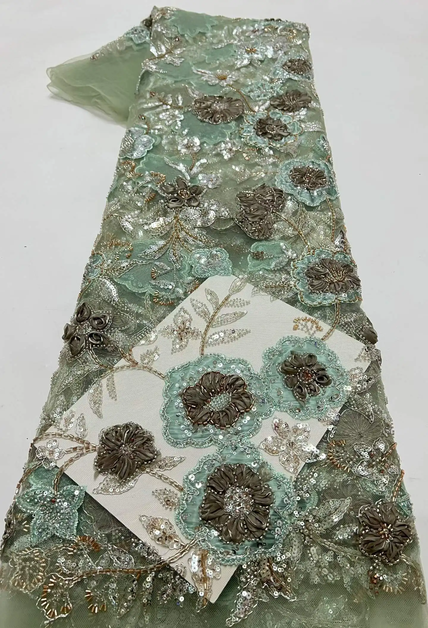 Mccarthy Luxury African French Tulle Lace Fabric with Sequins Beads High Quality for Nigerian Wedding 5 Yards
Mccarthy Luxury African French Tulle Lace Fabric with Sequins Beads High Quality for Nigerian Wedding 5 Yards
