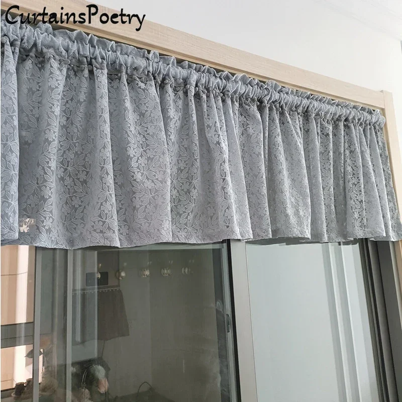 Lace Curtains Vintage Gray Curtains for Bedroom French Country Sheer Floral Embroidered Privacy Short Window Curtains Rod Pocket
Lace Curtains Vintage Gray Curtains for Bedroom French Country Sheer Floral Embroidered Privacy Short Window Curtains Rod Pocket