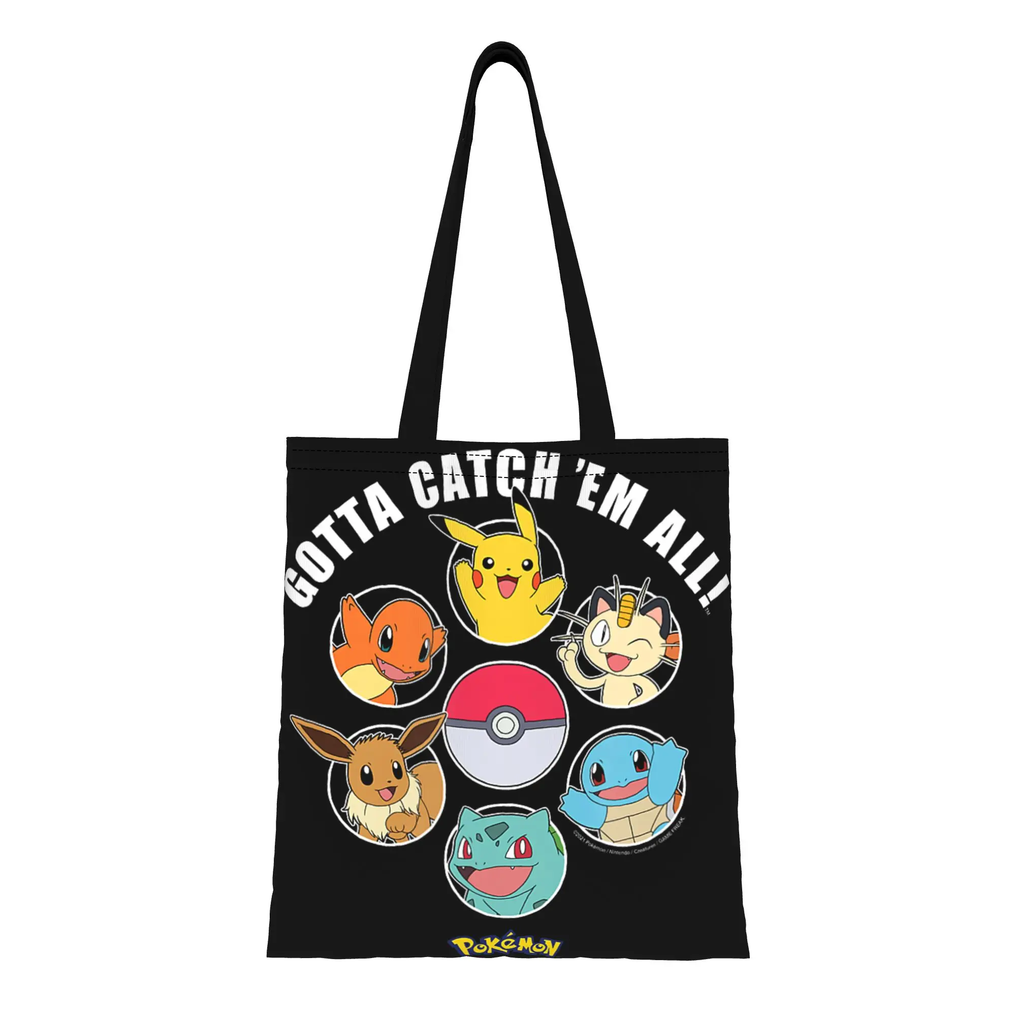 Back to school season Gotta Catch Em All Group Pokemon Canvas Tote Bag Perfect for Shopping Women's Top-Handle Bags
Back to school season Gotta Catch Em All Group Pokemon Canvas Tote Bag Perfect for Shopping Women's Top-Handle Bags