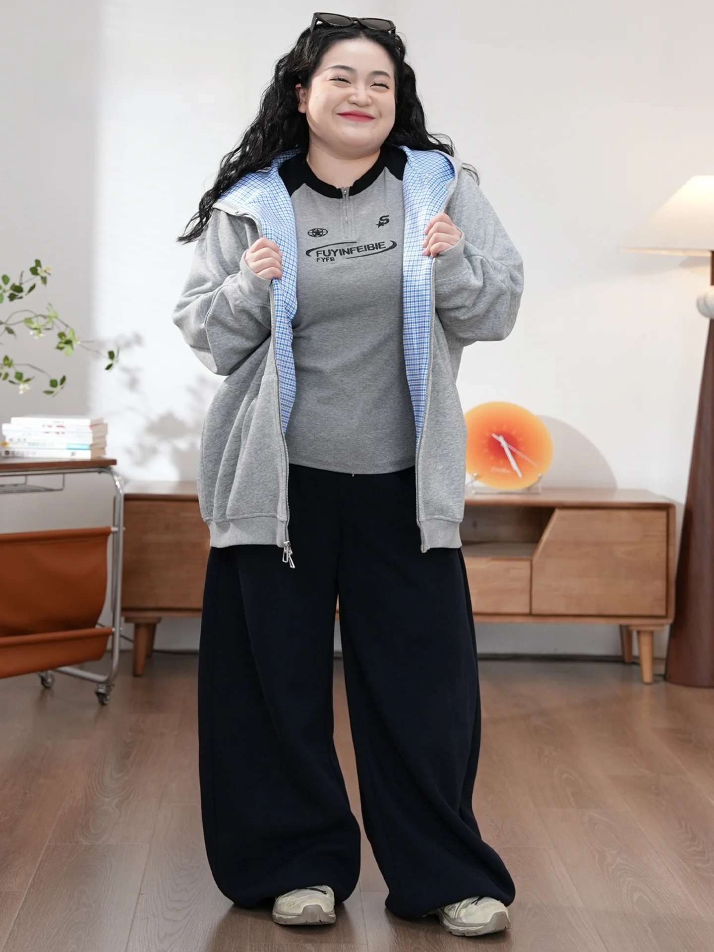 Loose Fce Hoodie Jaet Women's Casual Sle Patchwork id Pattern Double Zipper Sweatirt Coat Free Inner Freedom
Loose Fce Hoodie Jaet Women's Casual Sle Patchwork id Pattern Double Zipper Sweatirt Coat Free Inner Freedom