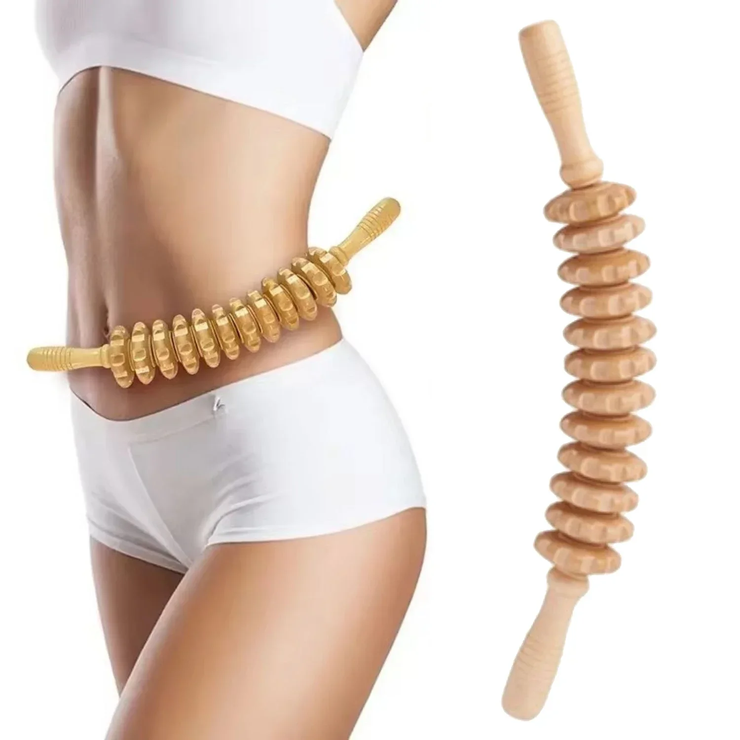 1pc 12 Rollers Handheld Wooden Massager for Trigger Point Therapy, Cellulite Reduction, and Muscle Relaxation Face Massage Tool
1pc 12 Rollers Handheld Wooden Massager for Trigger Point Therapy, Cellulite Reduction, and Muscle Relaxation Face Massage Tool