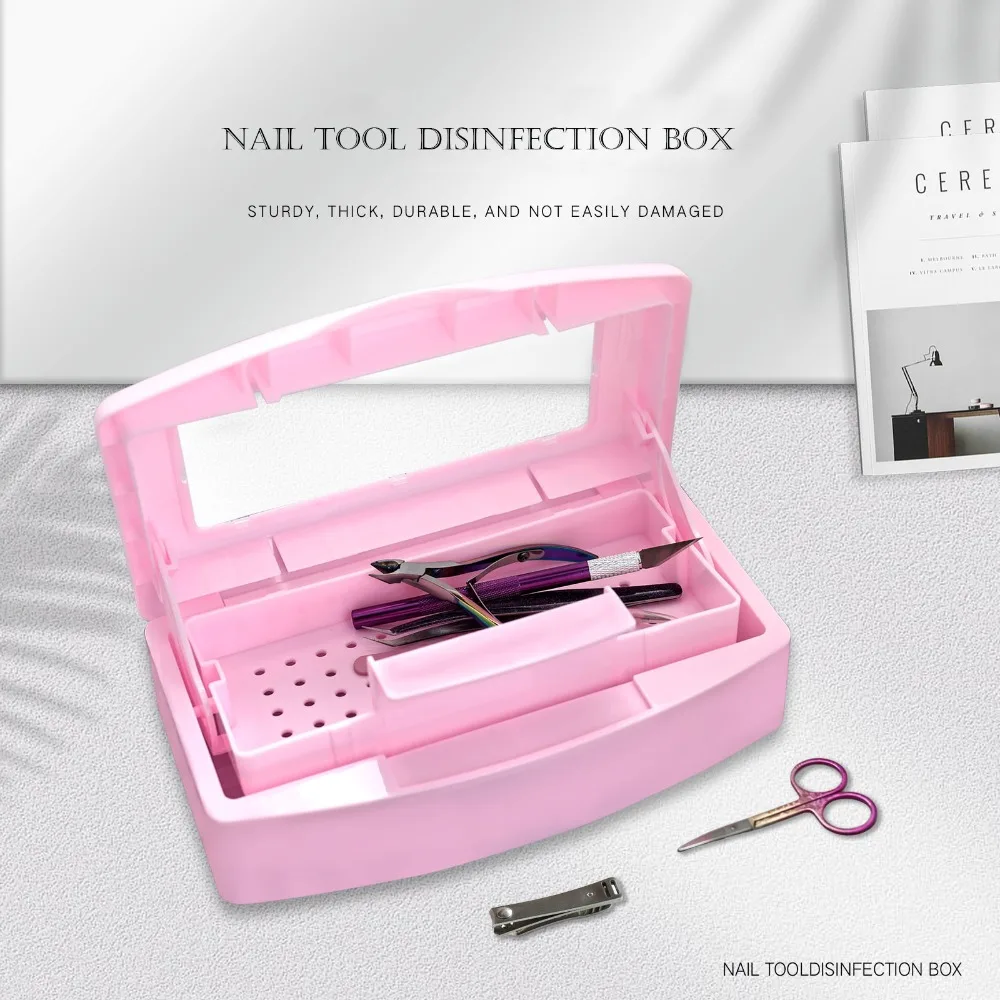 Nail Drill Bit Grinding Head Sterilizer Disinfection Box Manicure Large Storage Case for Clipper Tweezer Cleaning Tool Equipment
Nail Drill Bit Grinding Head Sterilizer Disinfection Box Manicure Large Storage Case for Clipper Tweezer Cleaning Tool Equipment
