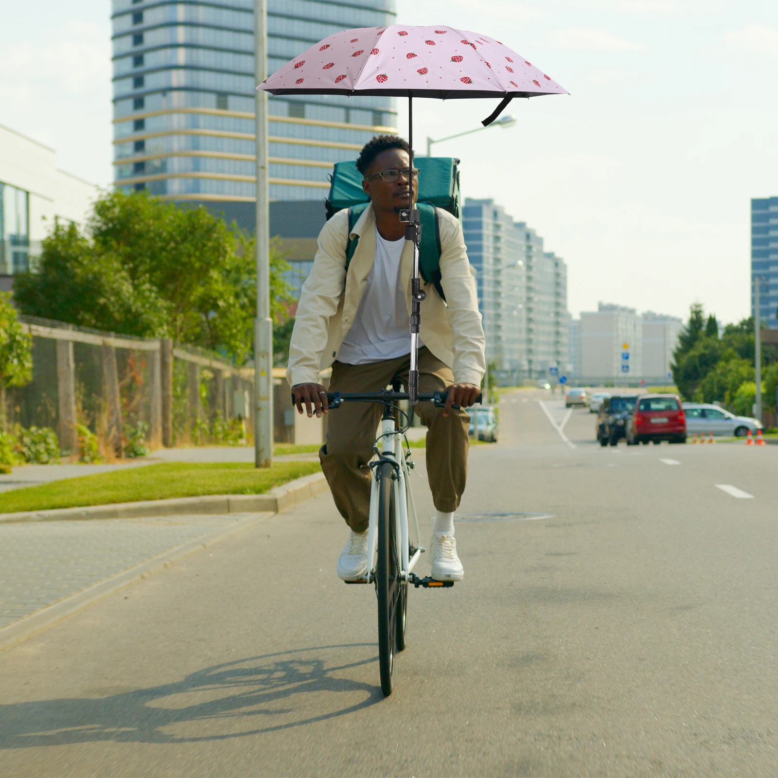 Umbrella Bar Holder Black Extendable Adjustable Outdoor Umbrella Mount Stand for Wheelchair Stroller Bike Rain Sun Protection
Umbrella Bar Holder Black Extendable Adjustable Outdoor Umbrella Mount Stand for Wheelchair Stroller Bike Rain Sun Protection