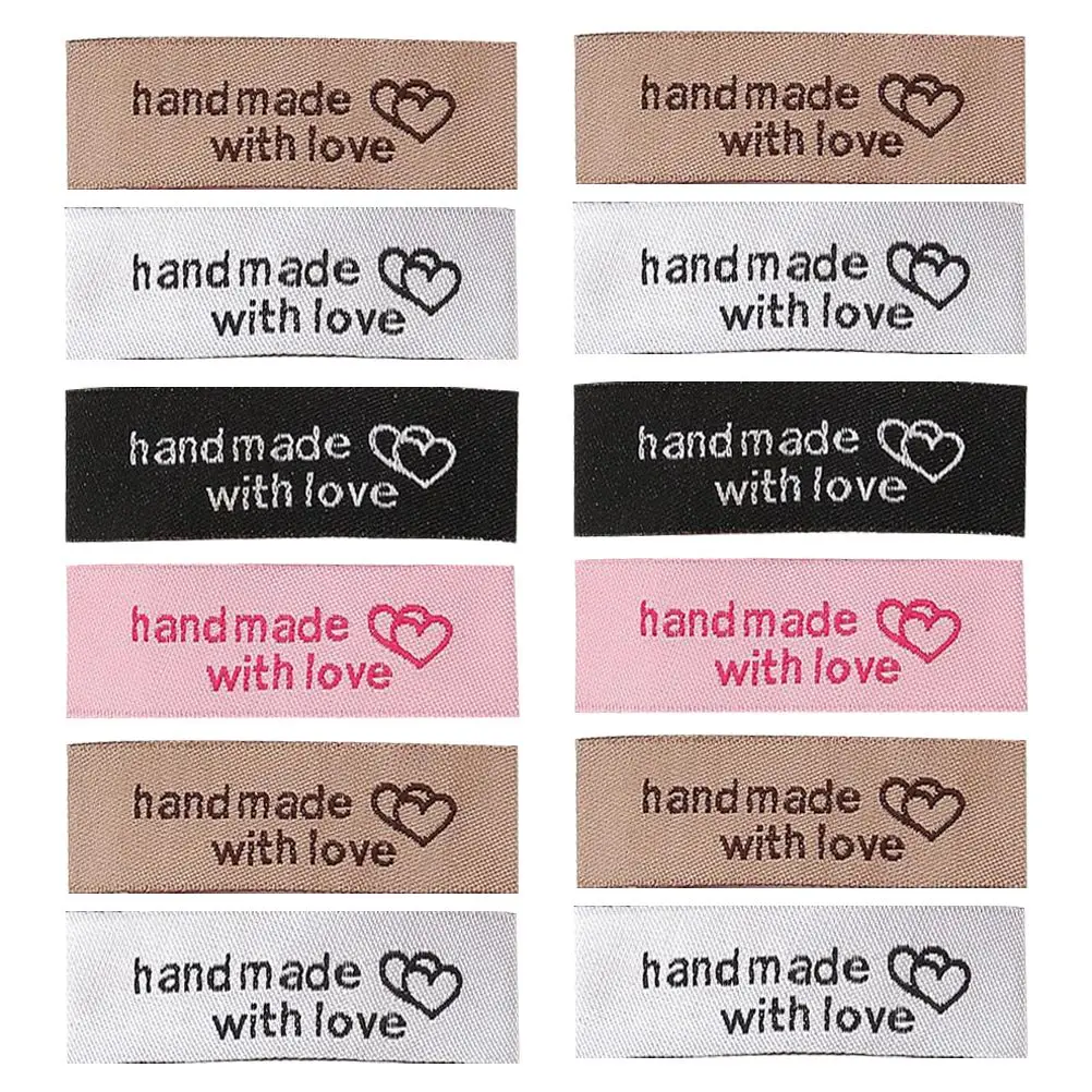 80 pcs Clothing Labels Handmade Polyester Embroidered Tags for Jeans Shirts Coats Sweaters Hats Bags Pink Black White Chocolate
80 pcs Clothing Labels Handmade Polyester Embroidered Tags for Jeans Shirts Coats Sweaters Hats Bags Pink Black White Chocolate