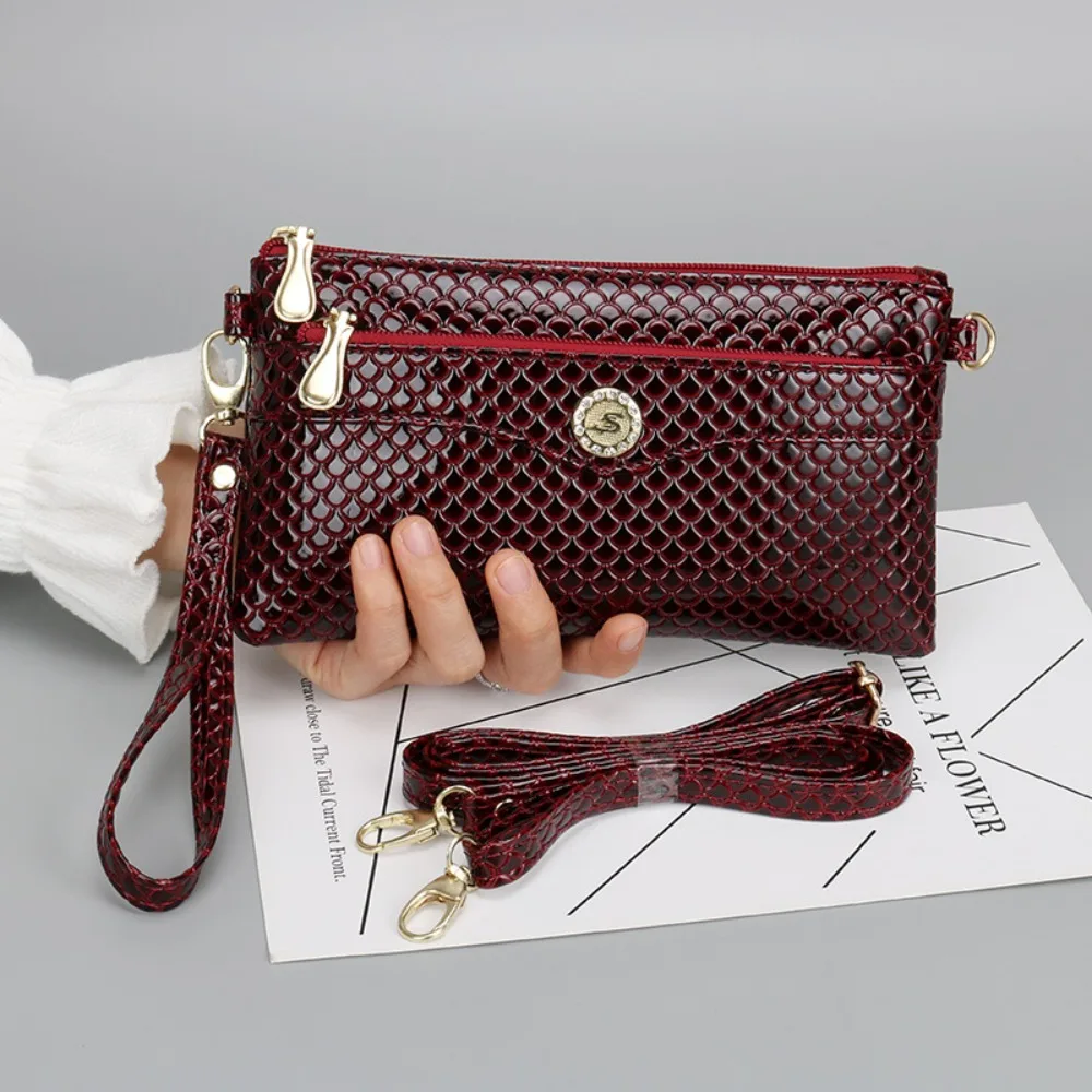 New Multi-functional Women Shoulder Bags PU Leather Crocodile Pattern Crossbody Bag Zipper Purse for Women Girls
New Multi-functional Women Shoulder Bags PU Leather Crocodile Pattern Crossbody Bag Zipper Purse for Women Girls
