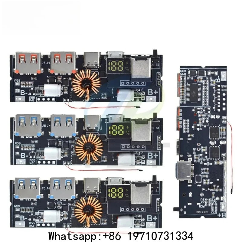 DIYTZT QC4.0 QC3.0 LED Dual USB PD Fast Charge 5A 100W Micro/Type-C USB Mobile Power Bank 18650 Charging Module
DIYTZT QC4.0 QC3.0 LED Dual USB PD Fast Charge 5A 100W Micro/Type-C USB Mobile Power Bank 18650 Charging Module